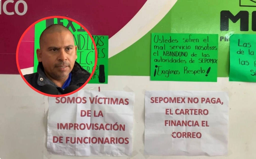¡Trabajan bajo protesta! Carteros de Los Mochis se suman a manifestación nacional