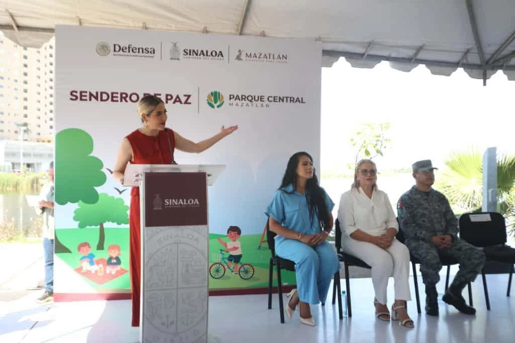 Inauguran el "Sendero de Paz" en el Parque Central de Mazatlán