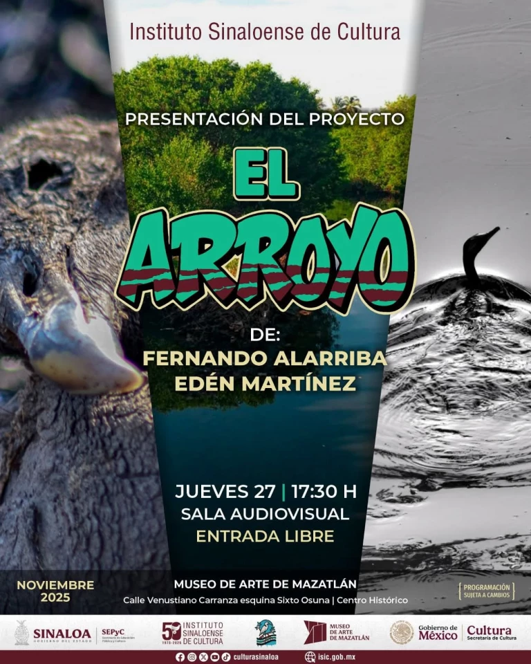 Presentarán "El Arroyo", proyecto que redescubre el valor ecológico del Arroyo Jabalines de Mazatlán