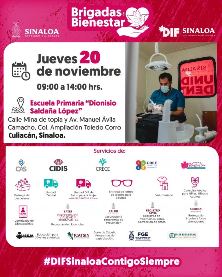 Este jueves 20 las Brigadas del Bienestar llegan a la colonia ampliación Toledo Corro