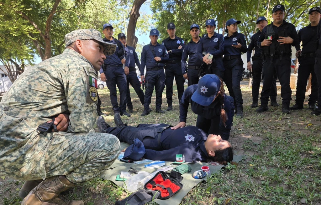 Refuerzan capacitación táctica para 33 policías de Culiacán