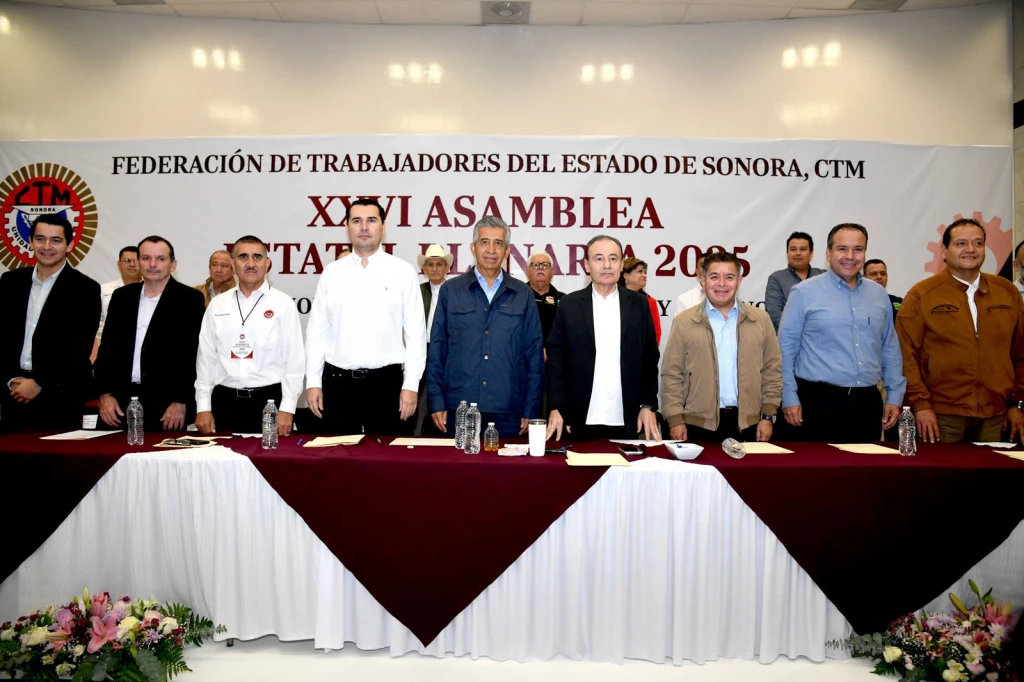 Reconoce CTM avances y acciones de gobernador Durazo en beneficio de los trabajadores de Sonora