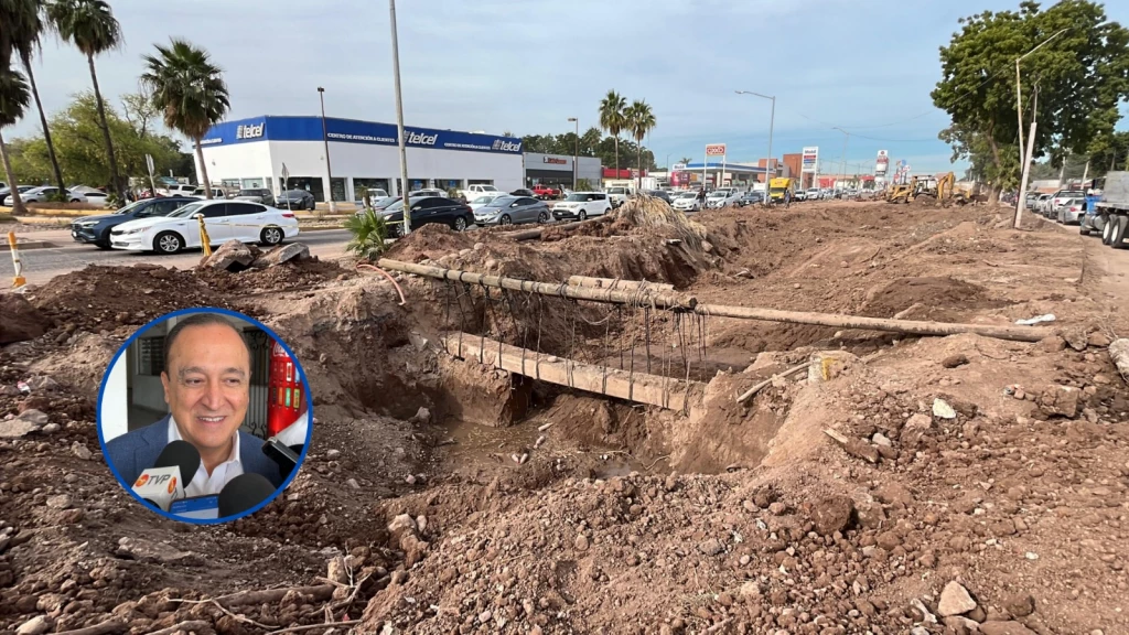 Se espera que en una semana concluirán trabajos en el cruce de Centenario y Macario Gaxiola en Los Mochis