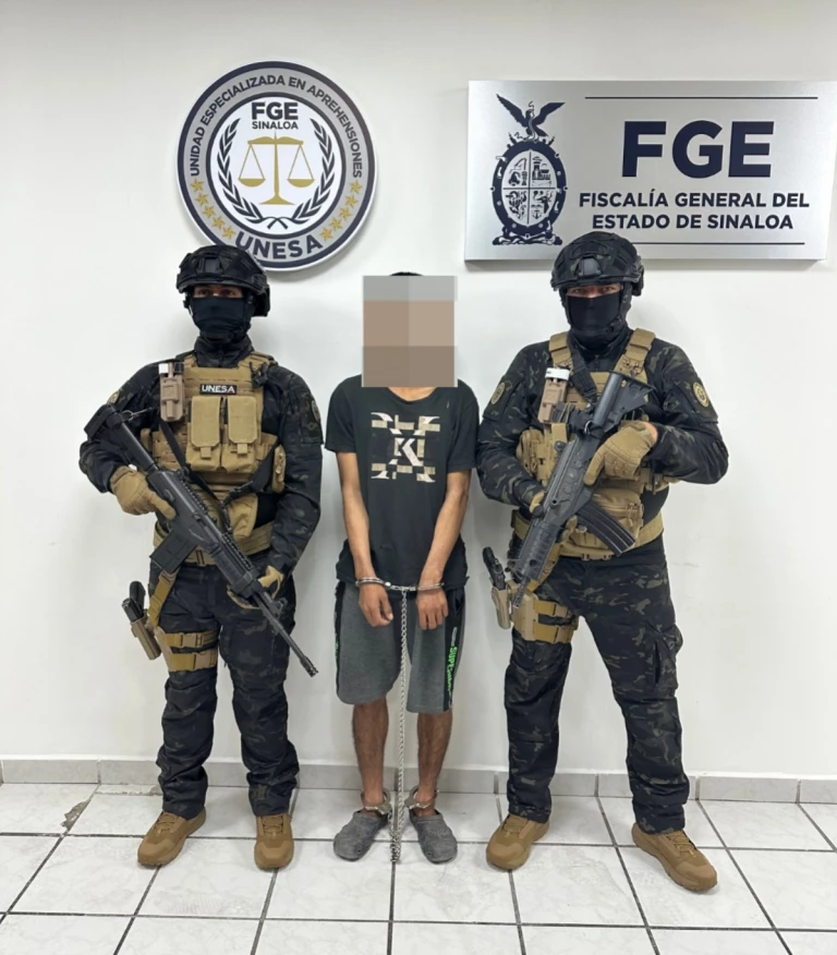 UNESA ejecuta orden de aprehensión contra de Alfredo “N” por feminicidio en Sinaloa