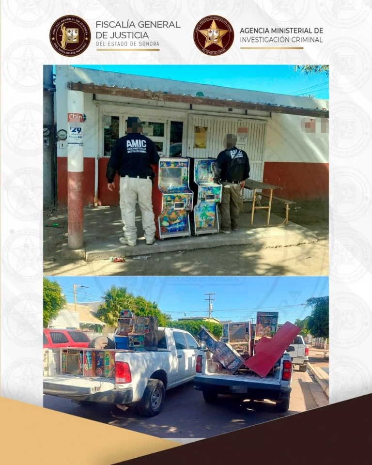 Retiran 13 máquinas tragamonedas instaladas sin permiso en San Ignacio Río Muerto y Bácum