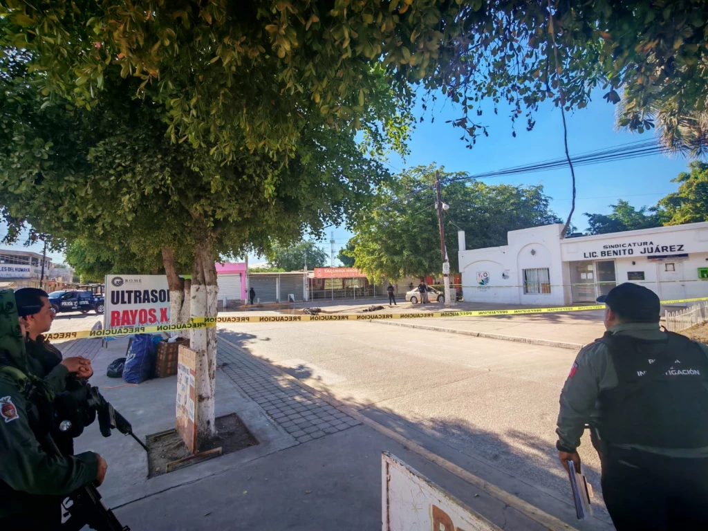 Agresión armada en Villa Juárez, Navolato, deja un hombre sin vida y a la sindica lesionada