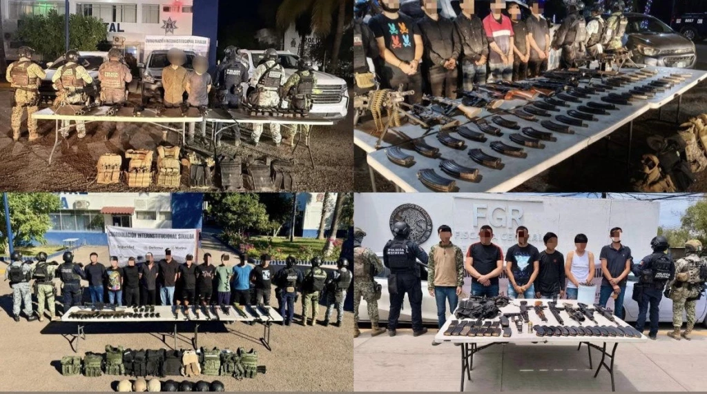 Más de 2 mil delincuentes detenidos en Sinaloa 
