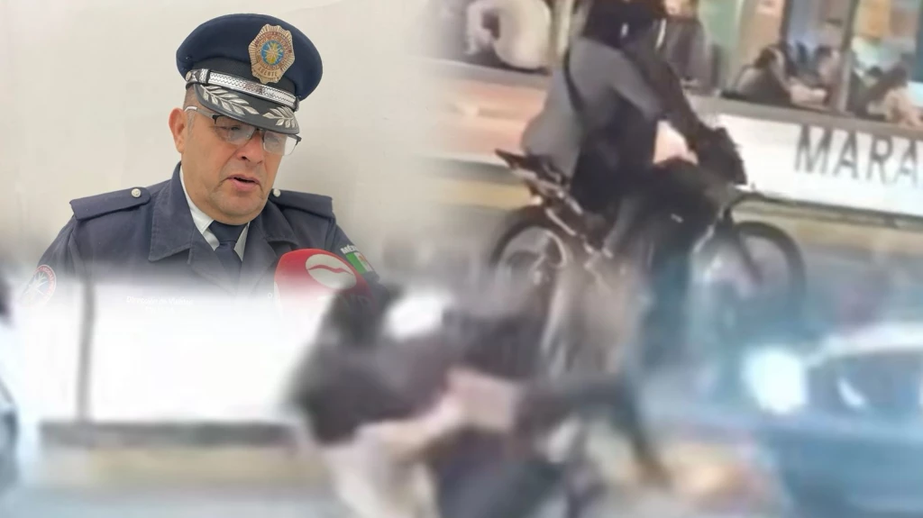 Pareja de motociclistas sufre caída en Olas Altas y video viraliza