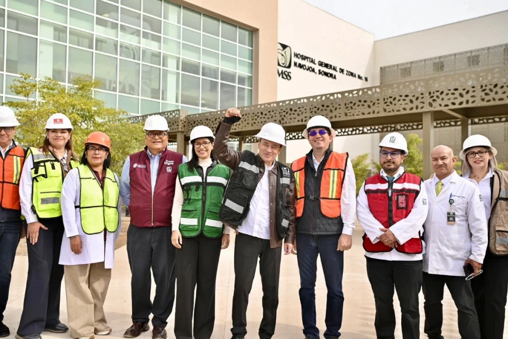Gobernador Durazo supervisa hospital del IMSS en Navojoa