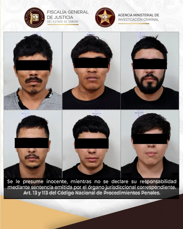 FGJES vincula a proceso a seis presuntos responsables de desaparición en Cajeme