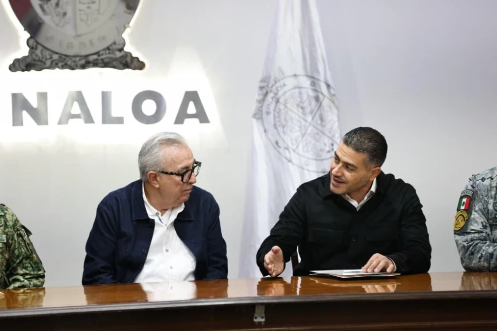 Gobernador Rocha y secretario Omar García Harfuch encabezan mesa de seguridad en Sinaloa