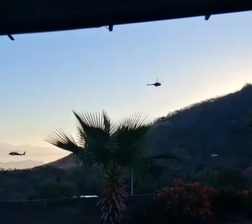 Operativo por tierra y aire en El Limoncito, Jesús María, Culiacán