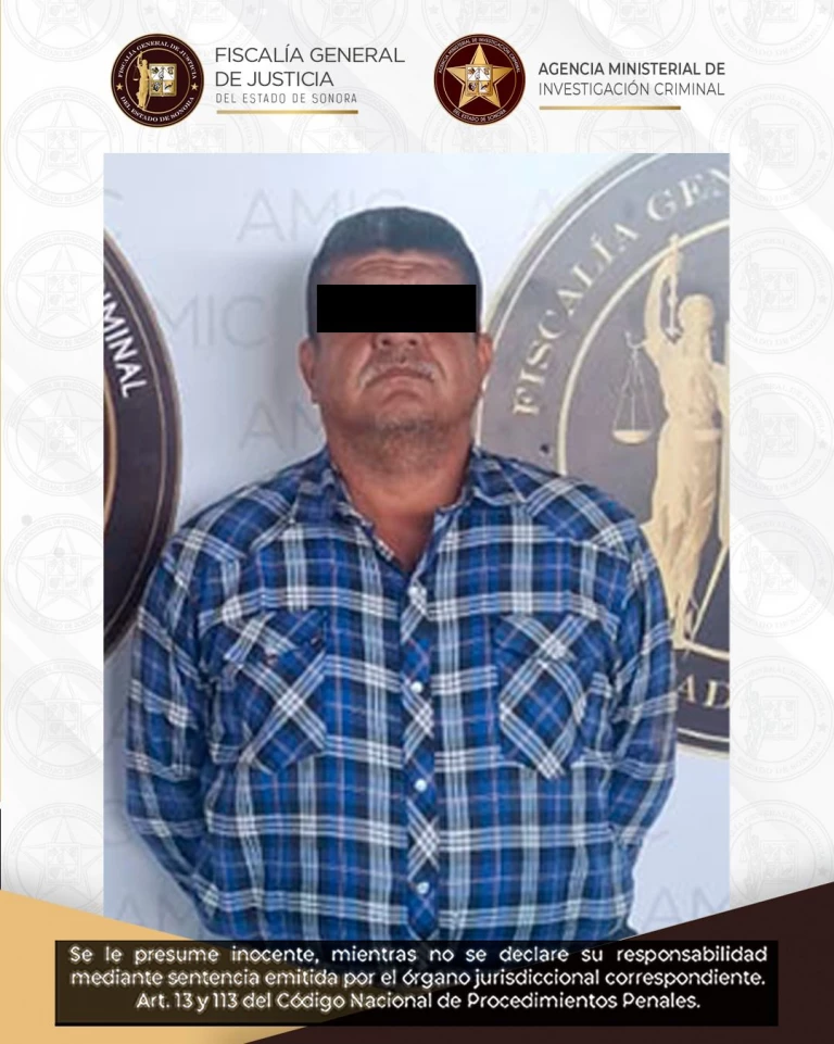 AMIC cumple orden de aprehensión por homicidio en Nogales