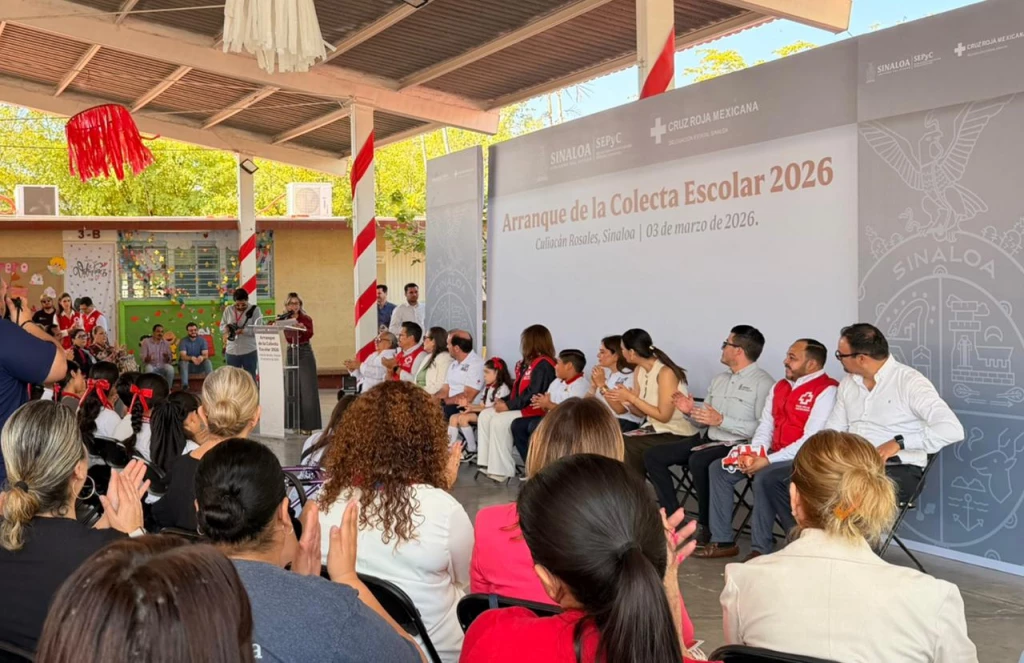 Arranca la colecta escolar de Cruz Roja 2026 en Sinaloa 