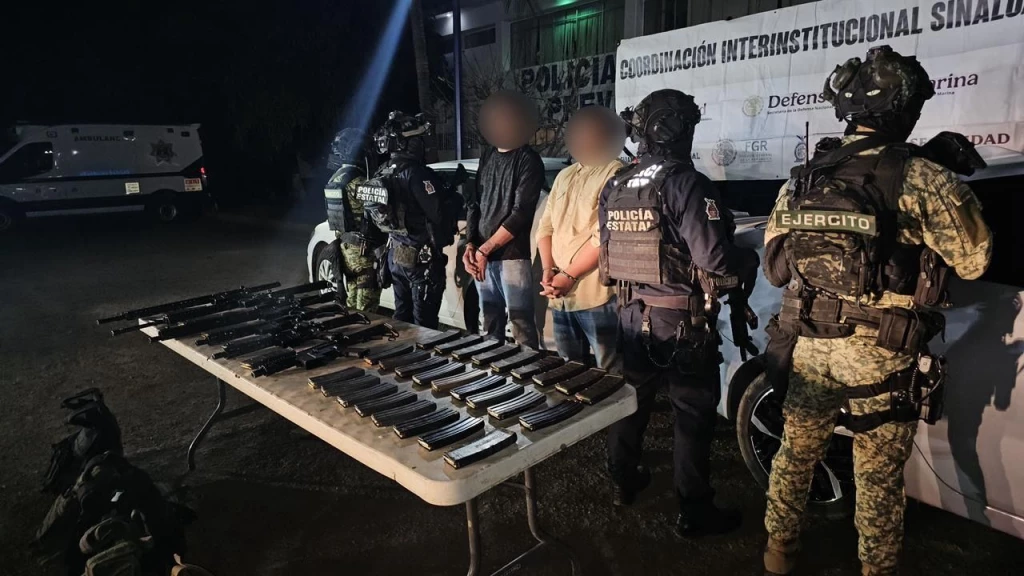 Detienen a dos civiles armados en La Campiña, Culiacán