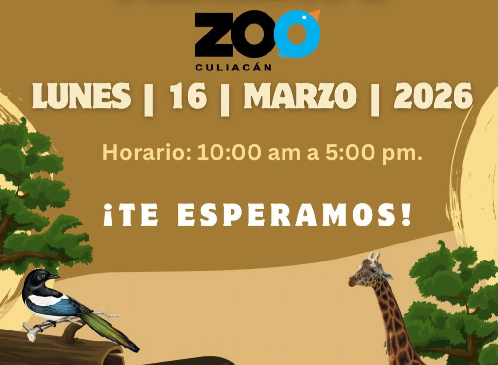 Zoológico de Culiacán abrirá este lunes de asueto