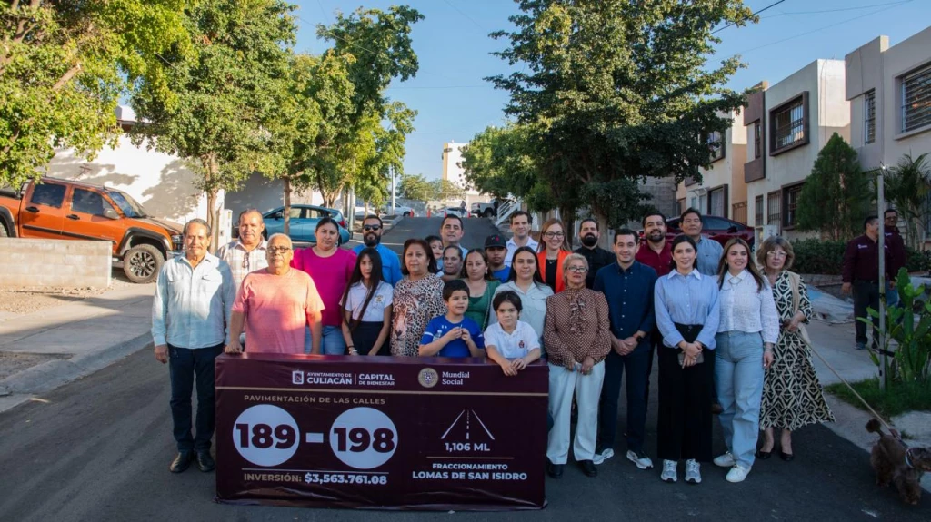 Dentro del programa de pavimentación se llega a las 198 calles