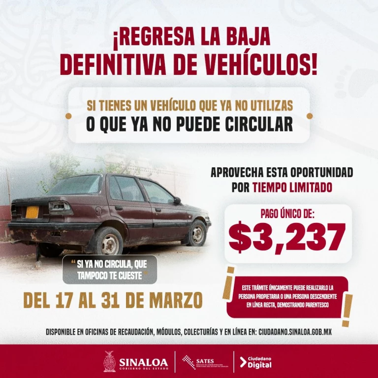 Vuelve el programa de baja definitiva del​​​​​​​ SATES