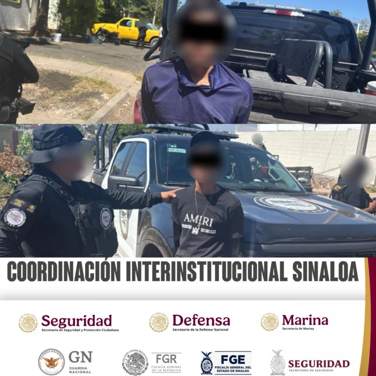 Derivado de una denuncia oportuna al 9-1-1, el Grupo Interinstitucional detuvo a dos civiles como presuntos responsables del despojo de una motocicleta
