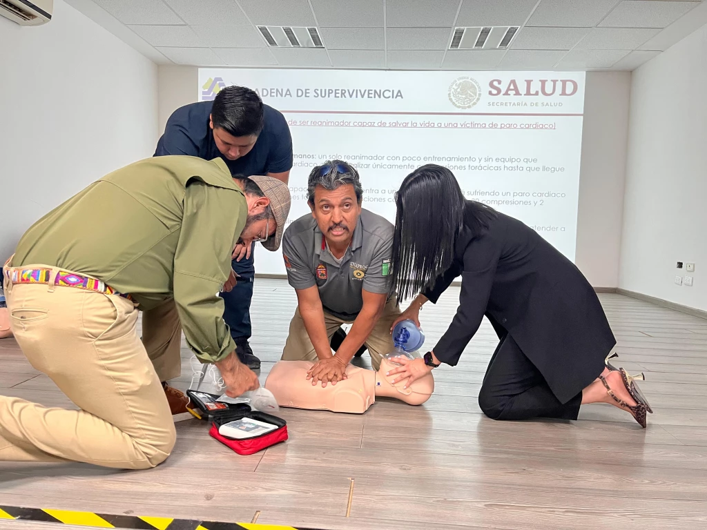 Capacitan a personal de Salud Municipal para atención de emergencias en Semana Santa