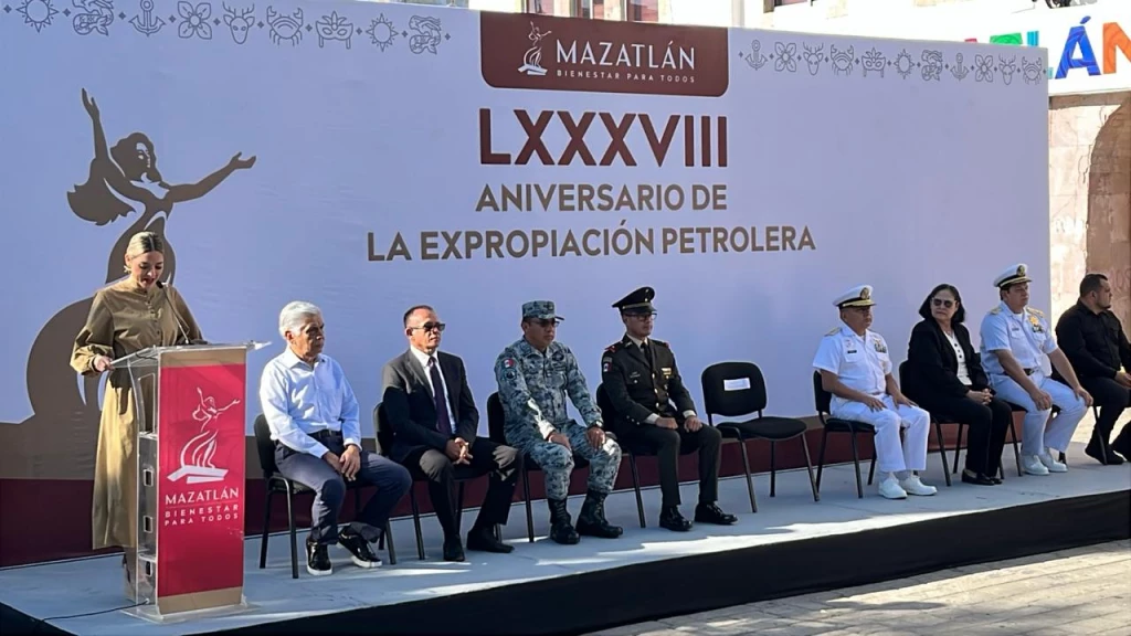 Realizan en Mazatlán evento cívico para conmemorar el aniversario 88 de la Expropiación Petrolera