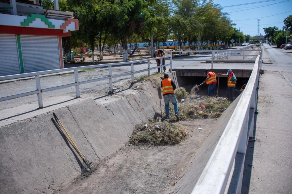 Refuerzan limpieza en canal de Chulavista previo a las lluvias