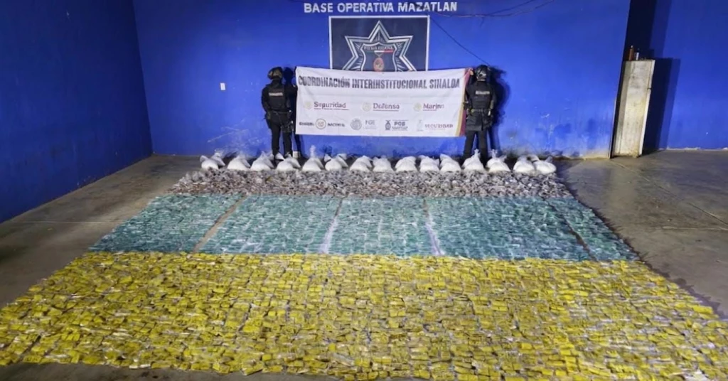 Asegura 175 kg de metanfetamina y detiene a un hombre en El Rosario