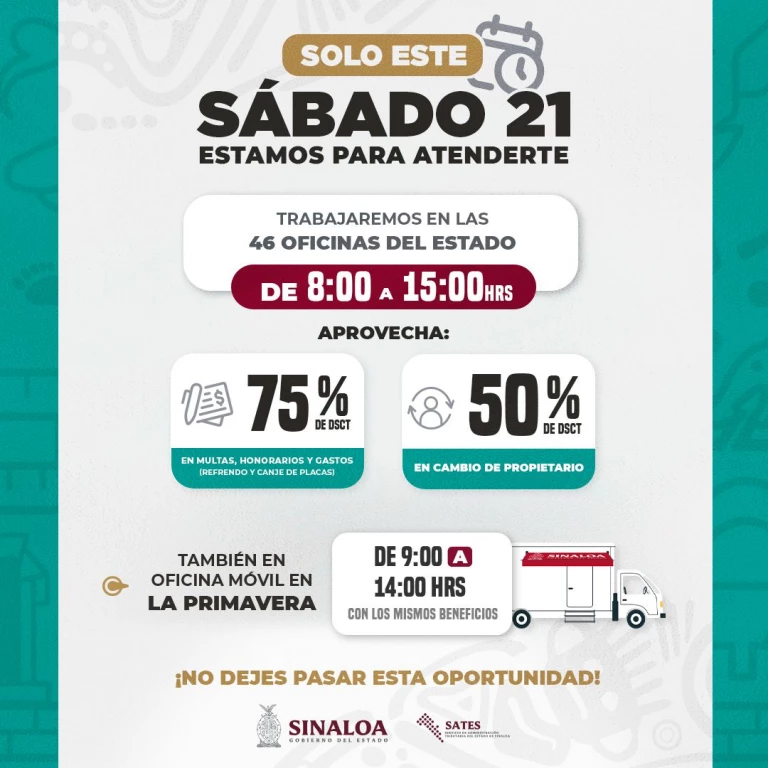 Abren oficinas de recaudación este sábado, hay descuentos hasta del 75%