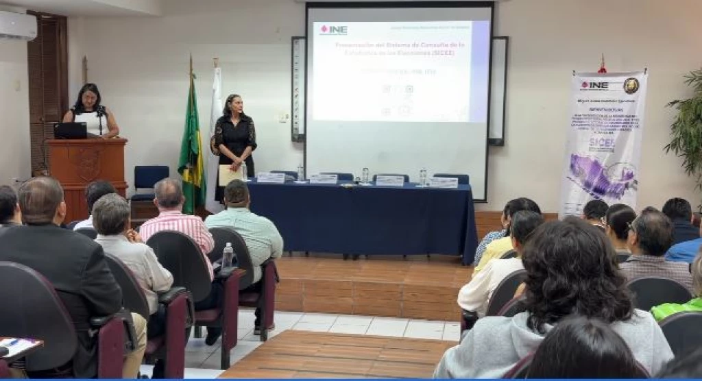 Juntas distritales 5 y 7 llevan a cabo la presentación del Sistema de Consulta de la Estadística de las Elecciones