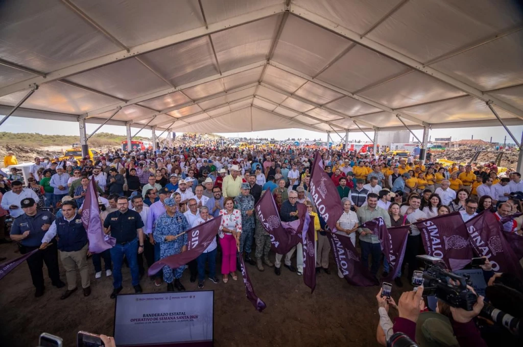 Participa Juan de Dios Gámez Mendívil en arranque del Operativo de Semana Santa en playa Bellavista, Guasave