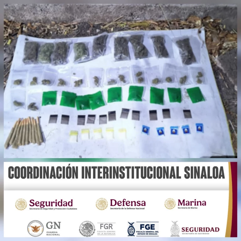 Aseguran cerca de 100 dosis de droga en Culiacán