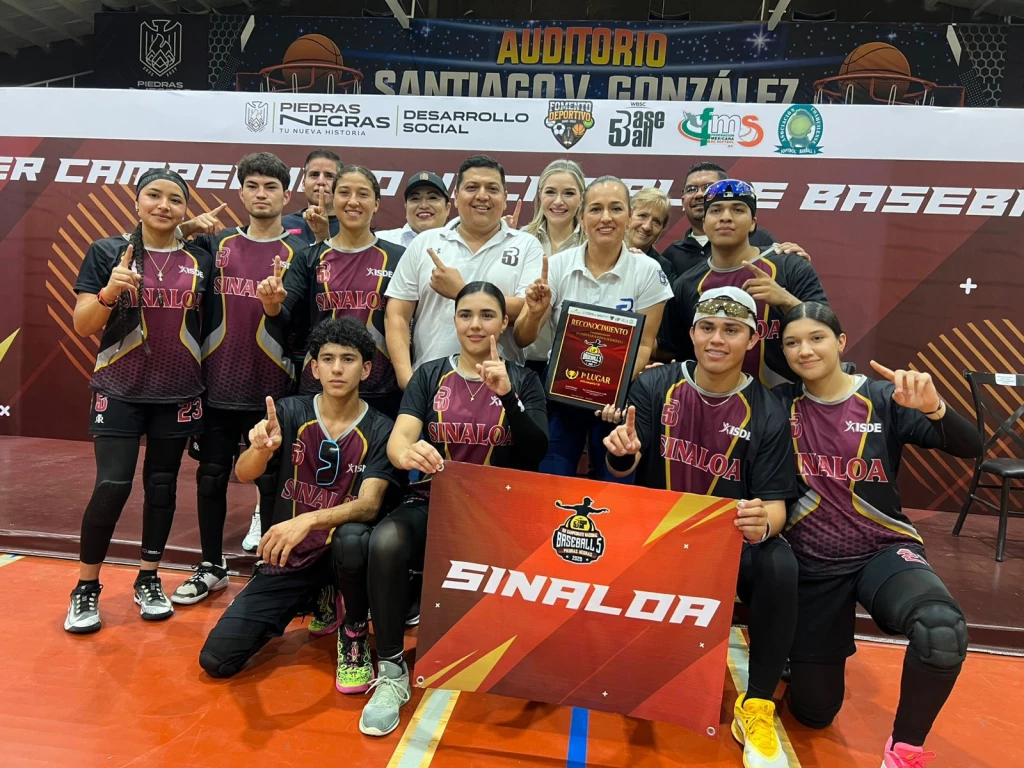 Sinaloa se corona Campeón Nacional en béisbol 5
