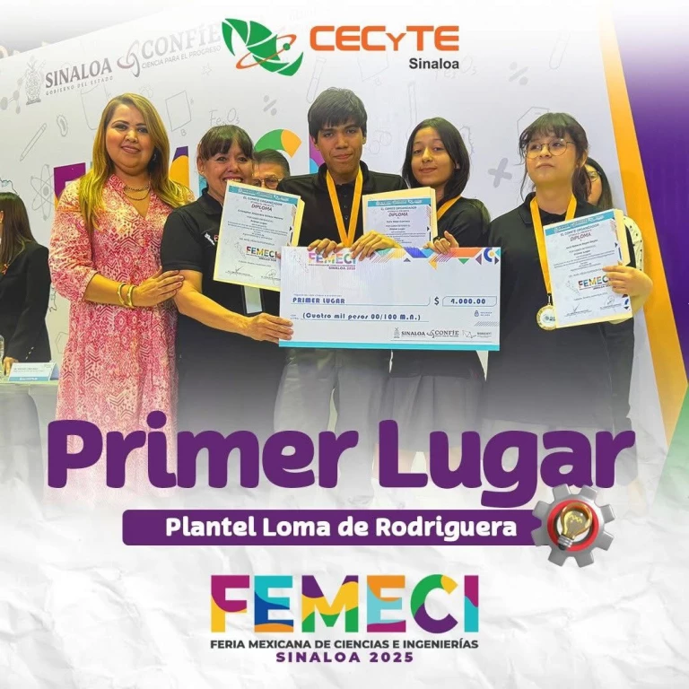 CECyTE Sinaloa representará a México en la Feria Internacional de Ciencia ATARFE 2026