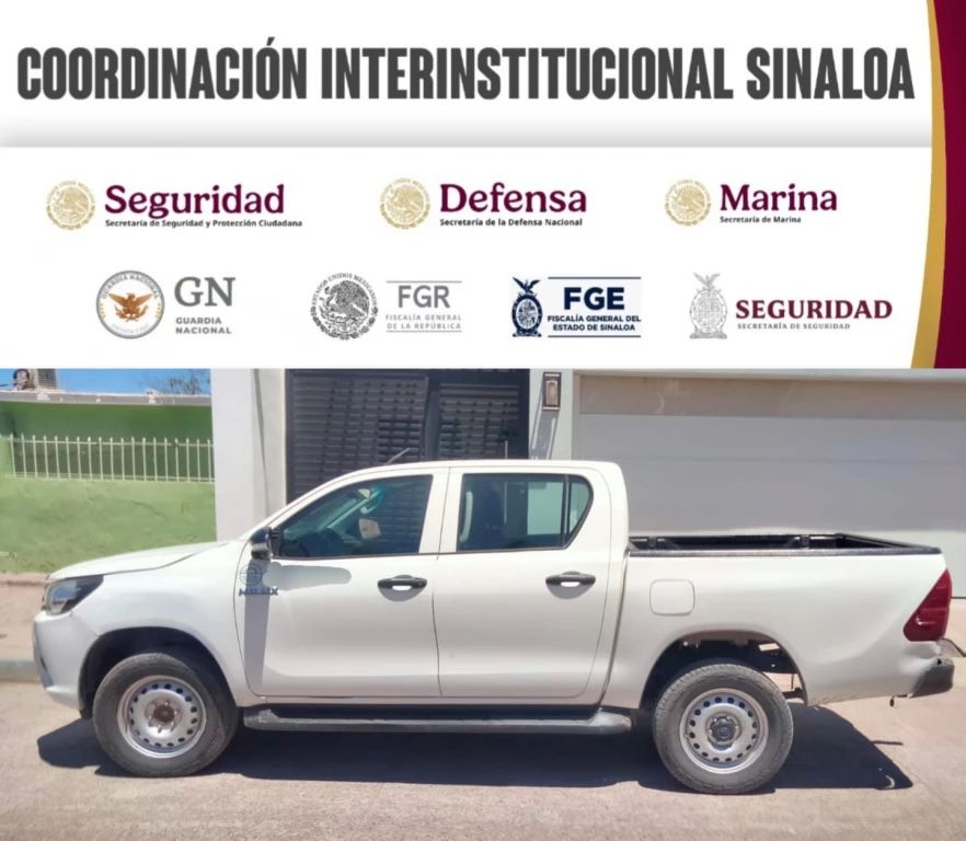 La Base de Operaciones Interinstitucional Navolato recupera un vehículo tras ser despojado
