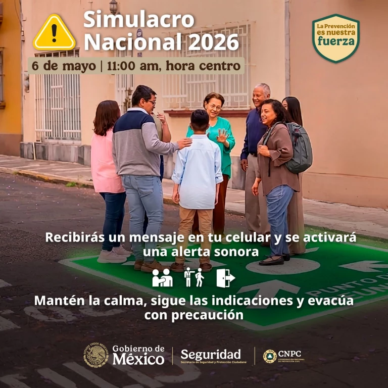 Convoca la CNPC a participar en el primer simulacro nacional