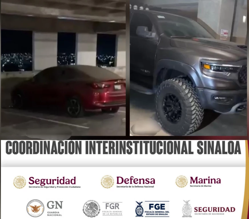 Localizan dos vehículos con reporte de robo en torre departamental en el Tres Ríos