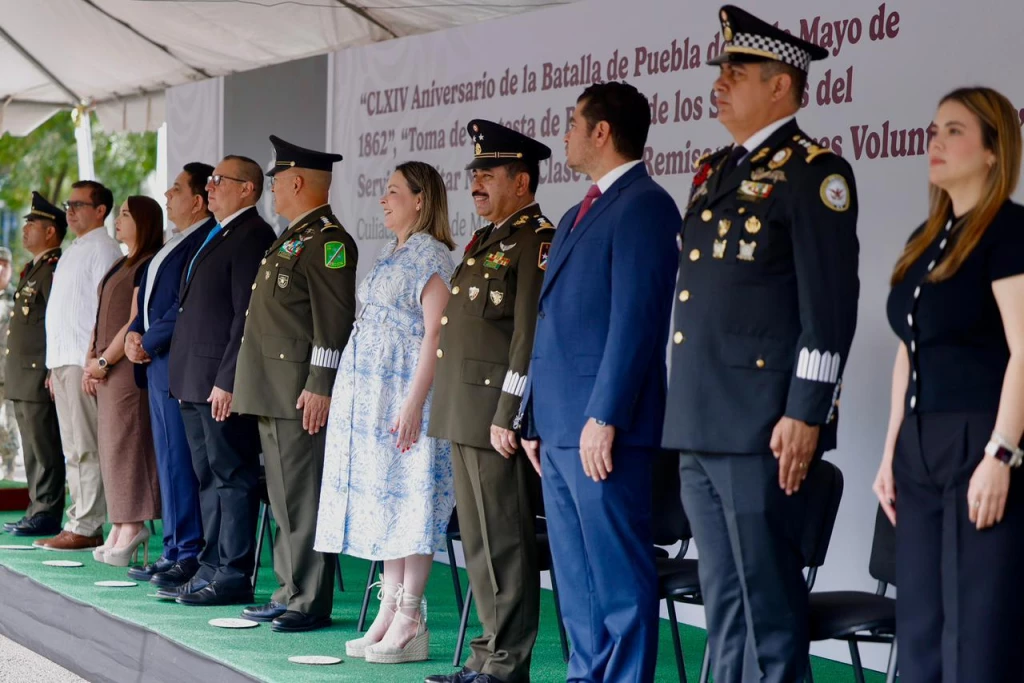 Autoridades militares y civiles conmemoran el 164 aniversario de la Batalla de Puebla
