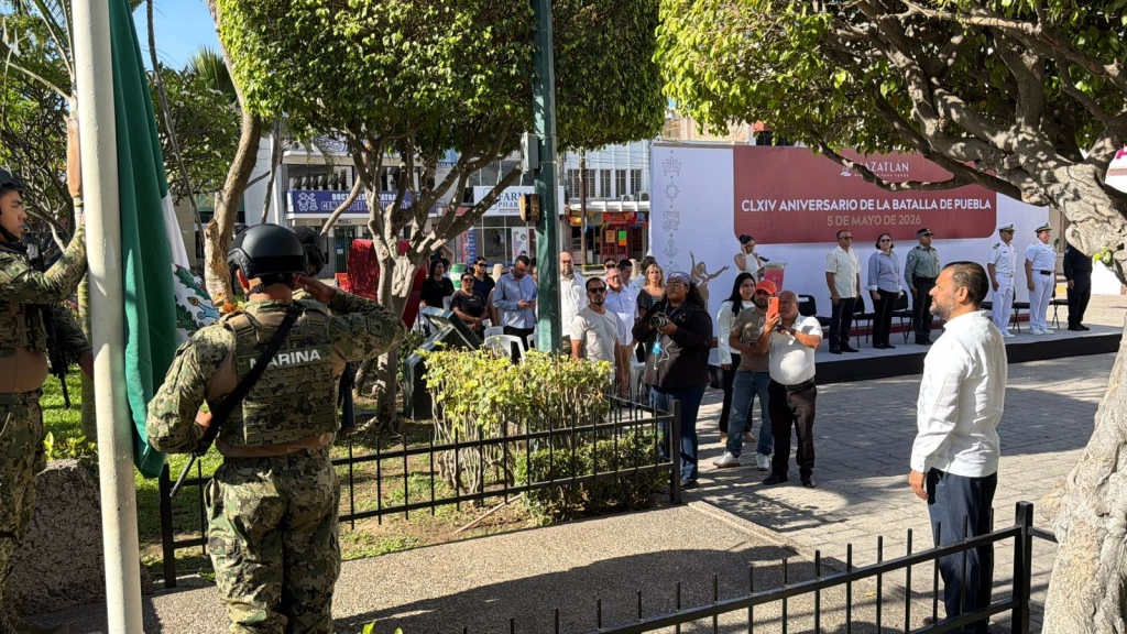 En Mazatlán conmemoran el 164 aniversario de la Batalla de Puebla