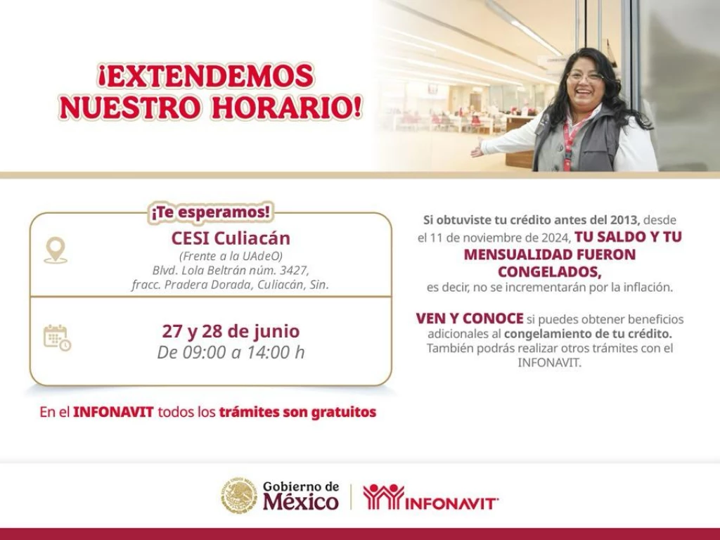 INFONAVIT atenderá este fin de semana