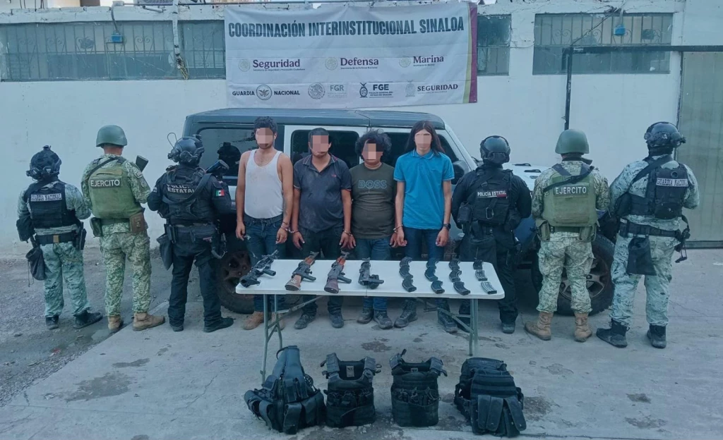 Caen cuatro hombres armados en Mazatlán
