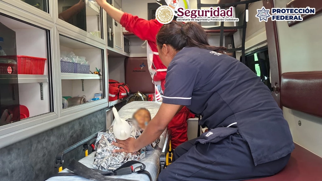 Elemento de Protección Federal logra reanimar a niño de tres años