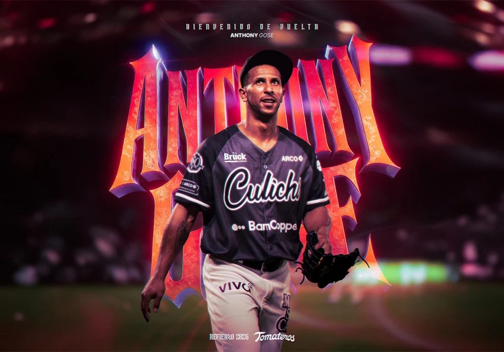 Anthony Gose será el cerrador de Tomateros de Culiacán