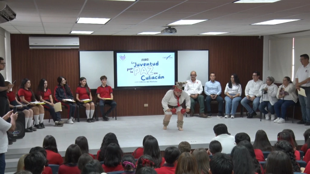 Con estudiantes del CBTIS 224 se lleva a cabo, el foro “La juventud por la paz en Culiacán”