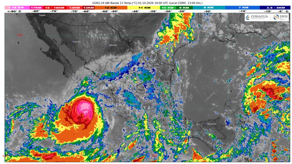 Huracán “Rachel” no representa riesgo para Sonora; Protección Civil mantiene vigilancia en el Pacífico