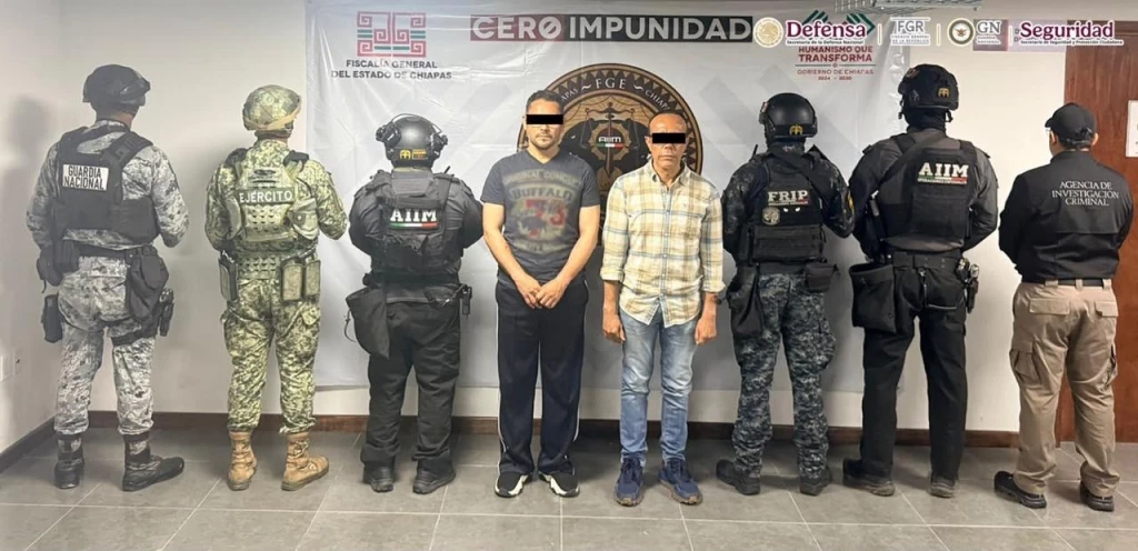 Detienen al presidente municipal de Suchiapa, Chiapas, durante la Operación Enjambre