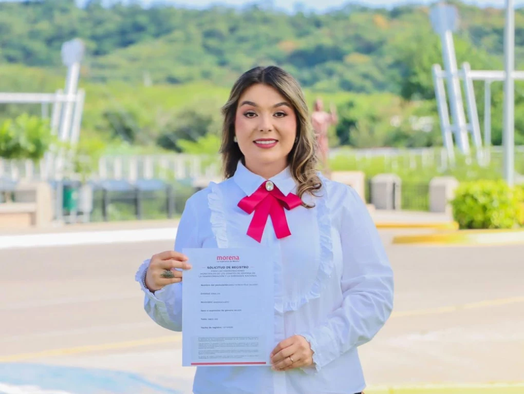 Gema Félix se registra para contender por la Coordinación Municipal de MORENA en Badiraguato
