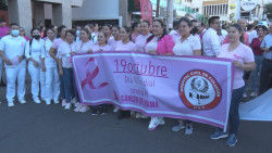 Caminata rosa en Culiacán por el Día Internacional contra el Cáncer de Mama