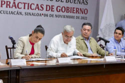 Firma convenio Sheinbaum con Gobierno de Sinaloa