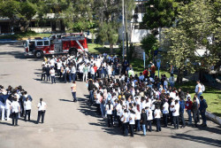 Realizan simulacro de incendio en la Escuela de Enfermería Mazatlán