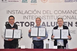 Atestigua gobernador Alfonso Durazo Instalación del Comando Estatal Interinstitucional del Sector Salud